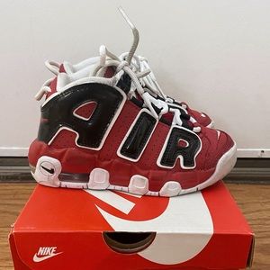 Nike Air More Uptempo Kids’ Size 12 (red/white/black)